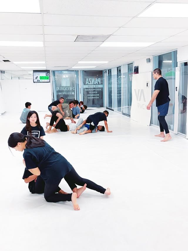 No-gi grappling in action at Panza Jiu-Jitsu in Torrance