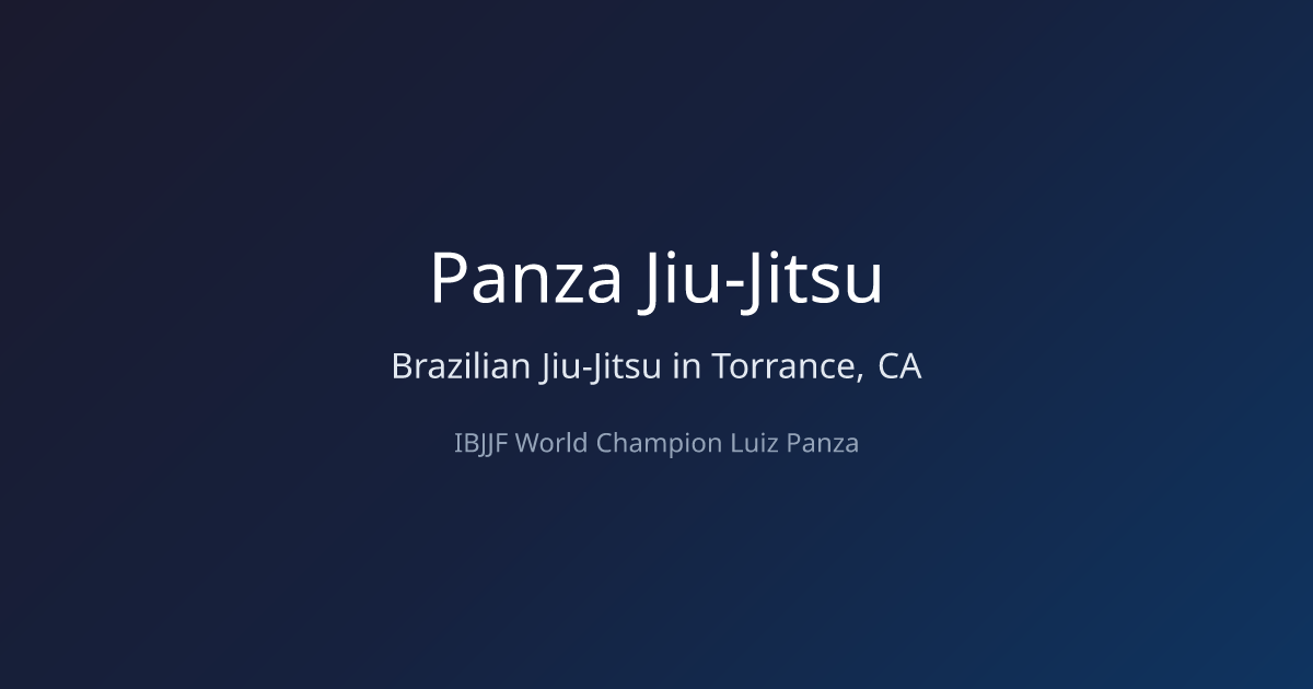 Home | Panza Jiu-Jitsu — Brazilian Jiu-Jitsu in Torrance